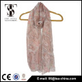 Watkins crepe printing chiffon pink scarf stole